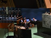 Premiér Andrej Babi pednesl projev na Valném shromádní OSN.