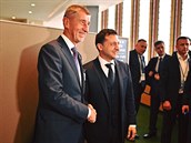 S prezidentem Ukrajiny Volodymyrem Zelenským.
