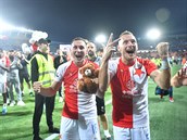 Výmluvné gesto obránce Vladimíra Coufala po derby. Jeho Slavia vyhrála na...