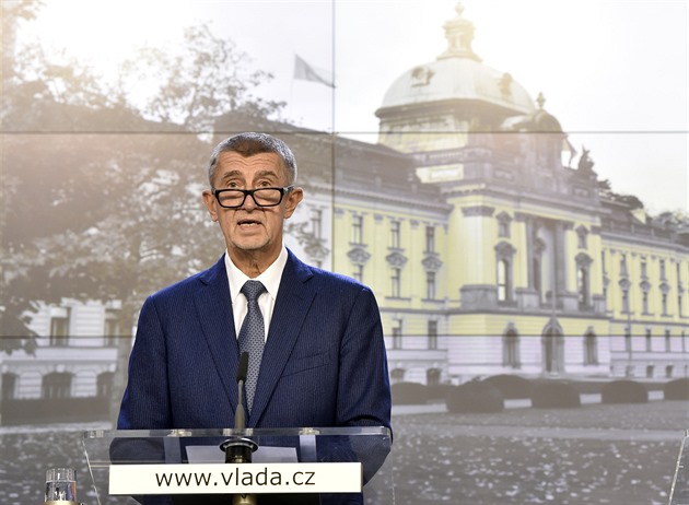 Premiér Andrej Babi vystoupil 2. íjna 2019 na tiskové konferenci po mimoádné...