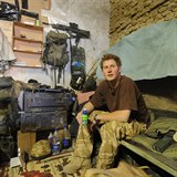 Princ Harry během mise v Afghánistánu