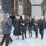 Do Katedrály dorazil premiér Andrej Babiš s manželkou Monikou.
