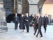 Do Katedrály dorazil premiér Andrej Babi s manelkou Monikou.