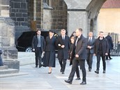 Do Katedrály dorazil premiér Andrej Babi s manelkou Monikou.