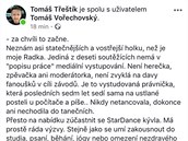 Tomá Tetík prosil o hlasy pro manelku Radku Tetíkovou.