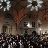Prezident Miloš Zeman při projevu ve Vladislavském sále Pražského hradu, kde se...