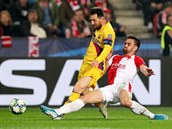 Stoper Slavie David Hovorka byl proti Barcelon opt výborný. Takto zastavil...