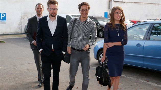 Zleva: Zdenk Hib, Jakub Michálek, Adam Zábranský a Michaela Krausová
