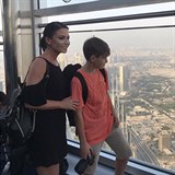Gábina Partyšová se synem Kristiánem vyrazila do Dubaje.
