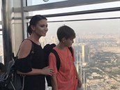 Gábina Partyová se synem Kristiánem vyrazila do Dubaje.