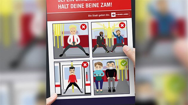 Zdenk Hib by se rád inspiroval ve Vídni. Je otázkou, kdy pijde s kurzem sezení v MHD. Rakouská metropole toti zakázala sedt po chlapsku.