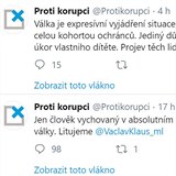 Nadan fond proti korupci se vi chovn Klause mladho tvrd vyhradil na...