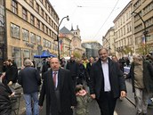 Václav Klaus schytal od lidí na Národní tíd adu uráek.