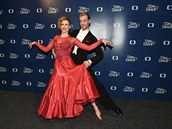 Gabriela Koukalová se svým tanením partnerem Martinem Prágrem