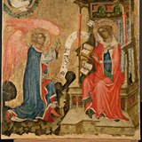 Obraz Zvstovn Pann Marii od Mistra vyebrodskho olte.