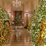 Vánoční výzdoba Bílého domu se opět nese ve znamení patriotismu.