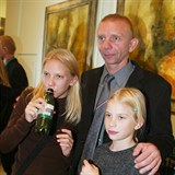 Miroslav Vladyka s dcerami v roce 2003