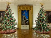 Takto vypadá letoní vánoní výzdoba Bílého domu.