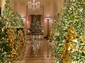 Vánoní výzdoba Bílého domu se opt nese ve znamení patriotismu.