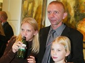 Miroslav Vladyka s dcerami v roce 2003