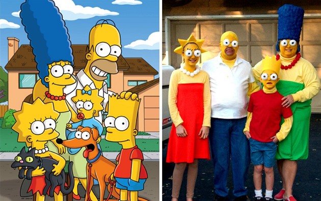 The Simpsons: Homer a Marge jako inspirace na kostýmy