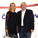 Ji Rusnok s partnerkou v roce 2018 na premie snmku Ran