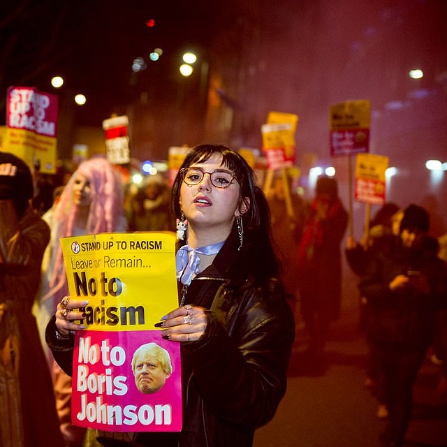 V Londn se protestovali proti Borisu Johnsonovi.