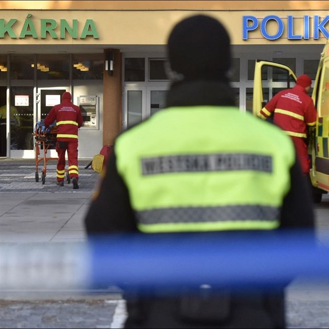 Zbry z policejnho zsahu ve Fakultn nemocnici Ostrava.