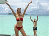 Modelka Jitka Nováková si uívala romantiku se svým fotbalistou na Maledivách.