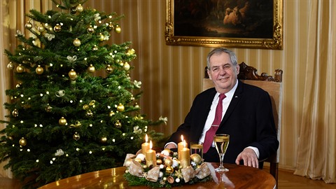 Milo Zeman pednesl tradiní vánoní poselství.