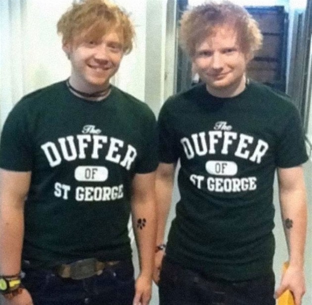 Ruppert Grint a Ed Sheeran