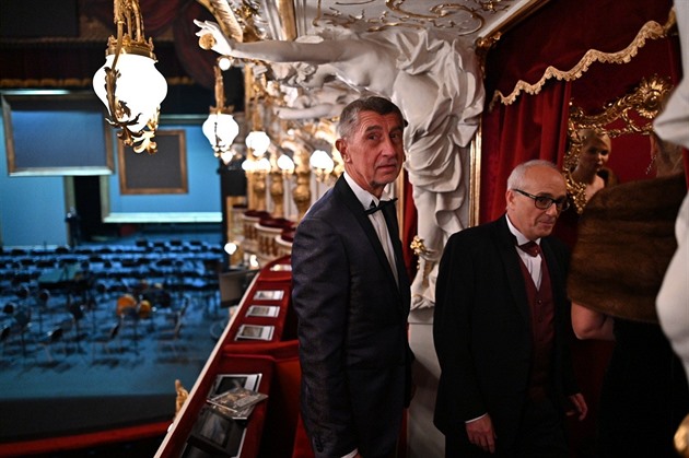 Andrej Babi na slavnostním otevení zrekonstruované Opery.
