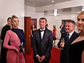Andrej Babi s dcerou Vivien, manelkou Monikou na slavnostním otevení...