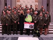 Monika Babiová pedala na Vítkov vyznamenání i ek na asistenního psa.
