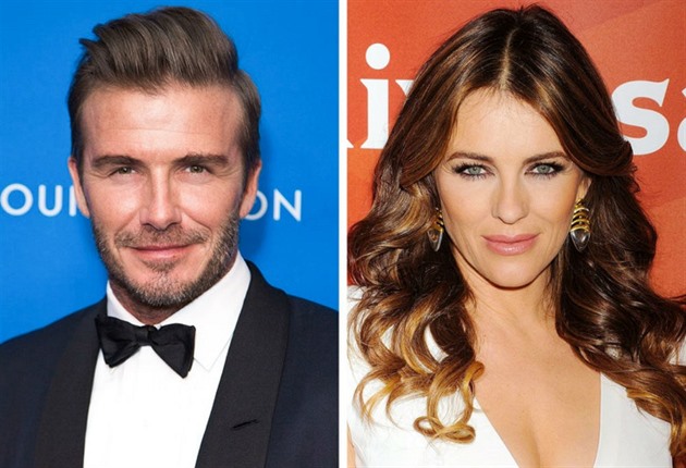 David Beckham a Elizabeth Hurley