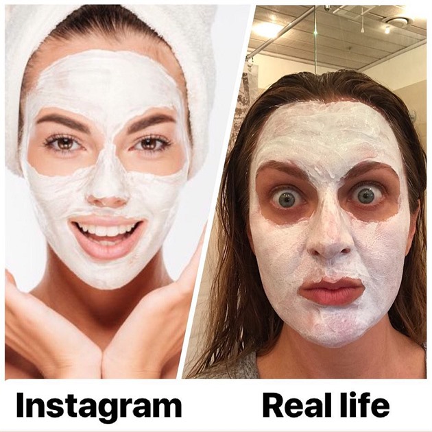 Instagram versus realita