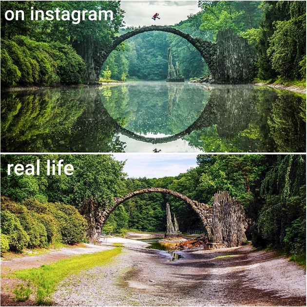 Instagram versus realita