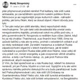 Matěj Stropnický nesouhlasí s plánem pražského magistrátu.