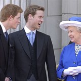 Princ Harry a královna Alžběta