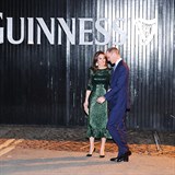 Kate s Williamem byli hvzdami verku v pivovaru Guinness.