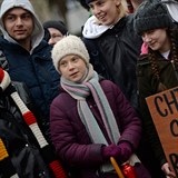 Greta Thunbergová protestovala v Bruselu.