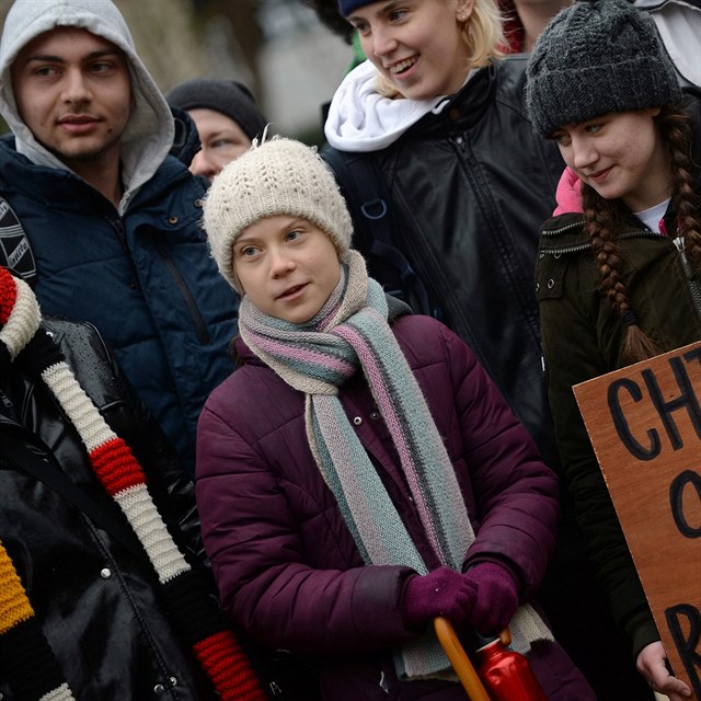 Greta Thunbergov protestovala v Bruselu.