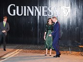 Kate s Williamem byli hvzdami veírku v pivovaru Guinness.