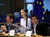Greta Thunbergová v Evropském parlamentu
