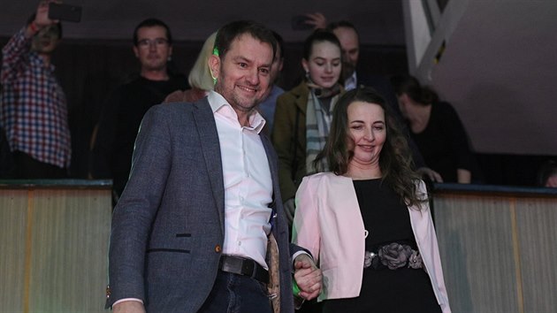 Igor Matovi� spole�n� se svou man�elkou Pavlínou, která se s nejv�t�í...