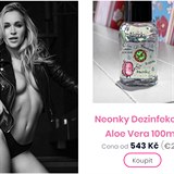 Nela Slováková prodává ve svém e-shopu dezinfekci za velice nekřesťanské peníze.