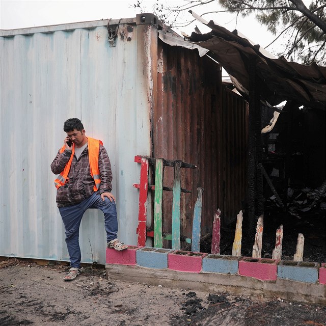 Situace v eckm tboe na ostrov Lesbos.