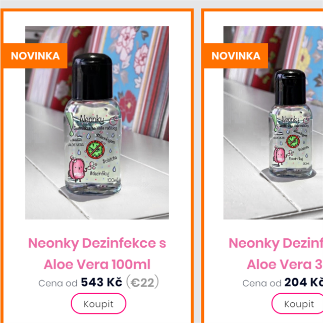 Nela Slovkov prodv ve svm e-shopu dezinfekci za velice nekesansk penze.