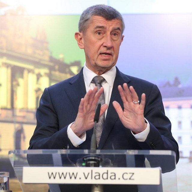 Andrej Babi na tiskov konferenci potvrdil zkaz hromadnch akc v esku pi...