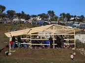 Situace v eckém táboe na ostrov Lesbos.